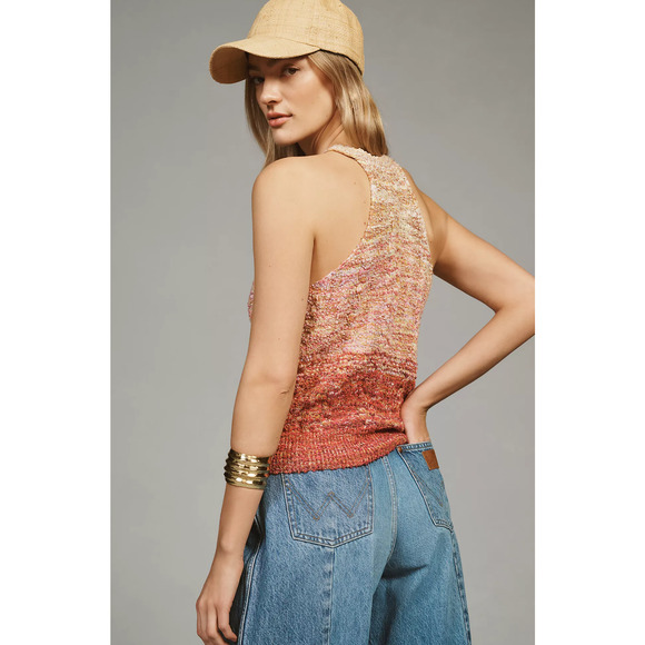 Pilcro Cable-Knit Halter Sweater Tank - New XL - Picture 4 of 6